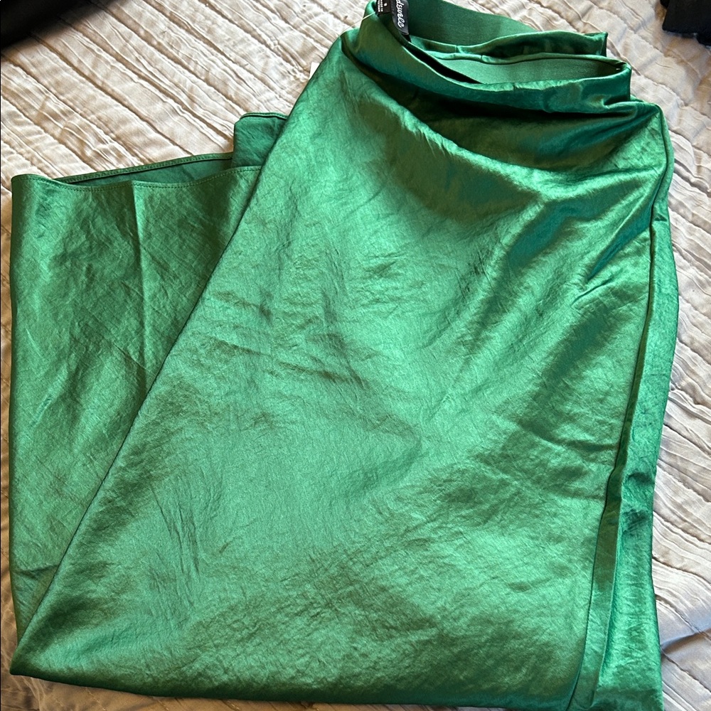 Vibrant Green floor length Skirt